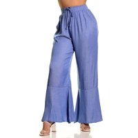 Likeshop - Pantalon Palazzo Mujer Liviano Excelente Calidad Tipo Jeans 3092
