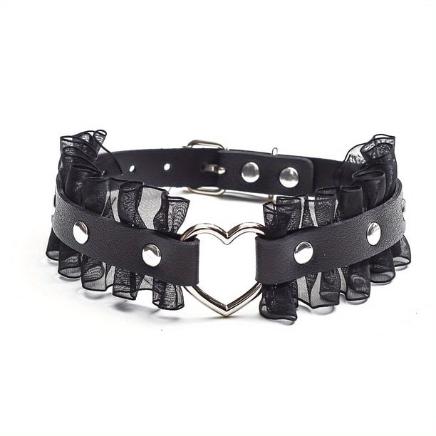 PU Leather Lace Collar For Bondage Adult Games Sex Collar And Leash Couples Erotic Toy BDSM Sexual Stimulation Flirting Restraints Sex Toys Accessories For Man Footman