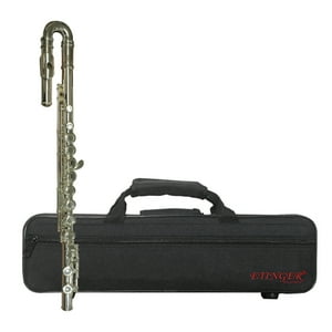 Etinger Flt-61E Flauta Traversa Curva Silver Plata Con Estuche