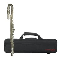 Etinger Flt-61E Flauta Traversa Curva Silver Plata Con Estuche