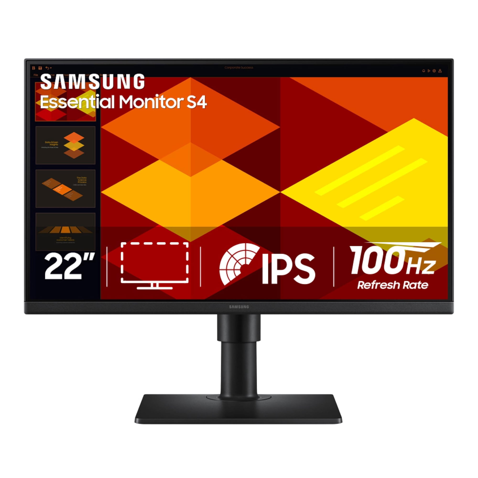 Monitor Samsung S40gd Borderless, 22 Pulgadas, Ips, 100 Hz, Frecuencia De Actualización