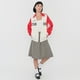 thumbnail image 4 of Chaqueta Mujer Bicolor Ecru/Rojo Corona, 4 of 5