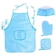 thumbnail image 3 of Delantales Para Niños Vestido De Cocina Conjunto De Disfraz De Chef Para Juegos Juego De Rol De Cosplay Azul, 3 of 3