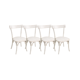 thumbnail image 1 of Pack 4 Sillas de Madera Vintage - Blanco Retro, 1 of 3