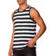 thumbnail image 4 of INSPIRE CHIC Regreso a Clases Camiseta de Tirantes a Rayas para Hombre Cuello Redondo Sin Mangas Ajuste Regular Chaleco Casual de Verano S Negro Blanco, 4 of 6