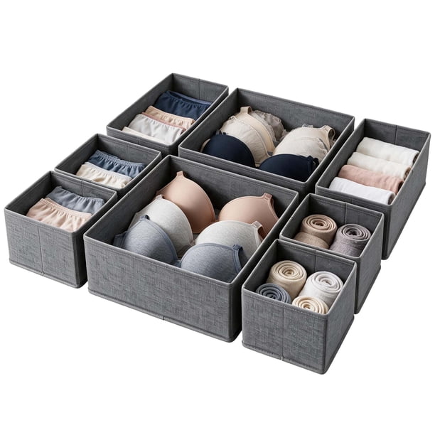 Organizador De Cajón Carry All 8 Divisiones Plegables Ropa Interior Calcetines