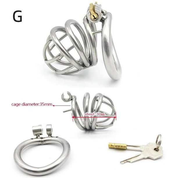 Chastity Cage Men Metal Sissy Lockable Chastity Belt Male Bondage Bdsm Cock Cage Penis Rings Adults Couple Sex Toys For Man
