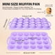 thumbnail image 3 of Molde de Silicona para Muffins Vnray 12 y 24 Cavidades Antiadherente Morado, 3 of 9