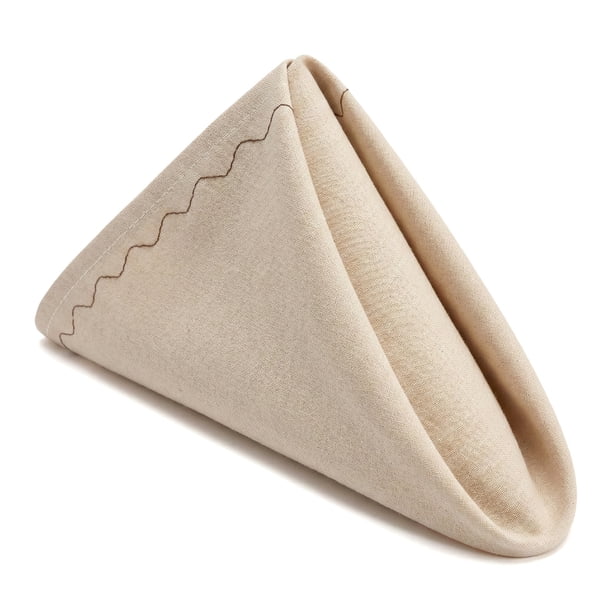 REGALWOVEN Paquete de 6 Servilletas de Tela de Algodón - Lavables y Reutilizables para Restaurantes, Bodas, Eventos y Fiestas Gris Claro 17x17 pulgadas