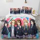 thumbnail image 1 of K-ON Kawaii GirlsBedding Set Boys Girls Duvet Cover Pillowcase Bed boys Adult Home Textileextile, 1 of 5