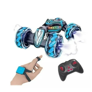 Genérico - Auto Articulado Ruedas Lanza Humo Control Muñeca Grande Azul