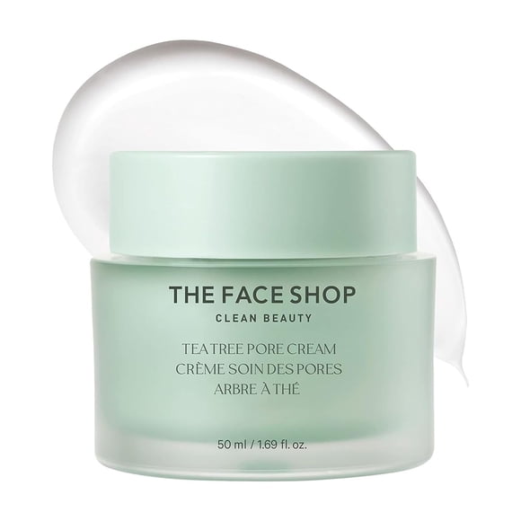 Cream The Face Shop, minimizador de poros con forma de árbol de té, hidratante, 50 ml