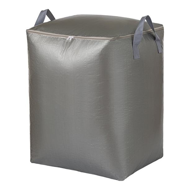 REGALWOVEN 1 Pcs Almacenamiento de Ropa, Bolsa de Almacenamiento, Bolsa de Mudanza para Organizar Edredones, Organizador de Armario y Almacenamiento con Asas Gris 23.6*19.7*31.5in
