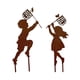 thumbnail image 1 of Craft Iron Children Silhouette Garden Pation Estatuas Enterradas Ni?o Y Ni?a, 1 of 5