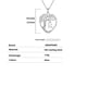 thumbnail image 2 of Collar con colgante de corazón de material mixto, 2 of 4