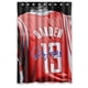 thumbnail image 1 of Cortina de ducha para baño con ganchos, James Harden #13, superestrella del baloncesto de Houston, serie deportiva, tamaño 48 x 72 pulgadas, 1 of 3