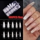 thumbnail image 5 of 100 piezas de uñas postizas acrílicas de cobertura total, manicura tipo ataúd, bailarina, gel UV, kit de uñas acrílicas, herramientas postizas, 5 of 7