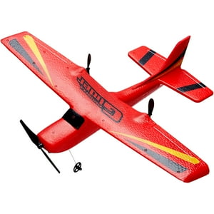 Avión Rc Vevor 2.4 Ghz De 2 Canales Con Estabilizador Giroscópico De 6 Ejes