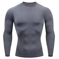 Mercado Ideas - Polera Primera Capa Comprensión Sin Costura Para Hombres