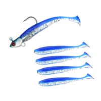 Magideal - Cebos De Pesca Con Anzuelo, Suministros De Pesca De Silicona, Señuelos De Pesca Artificiales Para Salmón, Trucha, Leucomas, Pececillos, Bagre Azul
