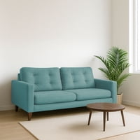 Latam Home - Sofa Napoles 3 C Tela Velvet Turquesa