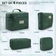 thumbnail image 3 of Set 4 Bolsas Maquillaje LVWNM Pana Acolchada Verde, 3 of 3