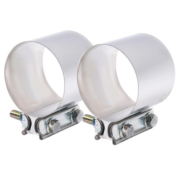 Abrazadera de escape eLifecenter 10 cm acero inoxidable 4 pulg.