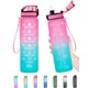 thumbnail image 1 of Botella Enerbone 900 ml con pajilla rosa‑verde, a prueba de fugas, 1 of 7