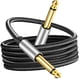 thumbnail image 2 of Cable De Instrumento De 6,35mm, Cables De Conexión De Guitarra Jack Desequilibrados Para Altavoz, 1M, 2 of 5