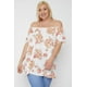 thumbnail image 2 of Top con Hombros Descubiertos y Estampado Floral, Talla 3XL, 2 of 5