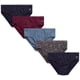 thumbnail image 1 of Calzoncillos Reebok de talle bajo para hombre, paquete de 5, talla S, azul/azul marino/uva, 1 of 7