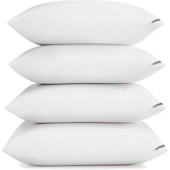 Almohadas Piwaal Queen Size Paquete de 4 con Soporte Suave y Firme