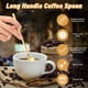 thumbnail image 3 of Cuchara para té helado de mango largo, cucharas para mezclar cócteles, cucharas de café de acero inoxidable, juego de 6, 3 of 5