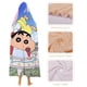 thumbnail image 4 of Shin-chan Manta Capa con Capucha Anti-Bolitas, Manta de Lana Ártica Suave, Manta Portátil de Felpa Ligera y Lujosa, Poncho para Siesta en Casa y Oficina, 100*130cm, 4 of 6