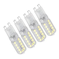 Magideal - 4 Uds G9 Bombilla Led Bombilla De Maíz, Bombillas Led G9 Bi Pin, Luz Led De Maíz Para Iluminación De Paisaje Lámpara De Escritorio Luz Colgante Garaje 5W