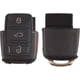 thumbnail image 5 of Nueva carcasa para mando a distancia sin llave, sin cortar, sin chips en el interior, para VW Volkswagen Jetta Passat Golf Beetle Rabbit GTI CC EOS (negro), 5 of 6