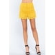 thumbnail image 1 of Short CCwholesalesclothings Tejido De Encaje Crochet Amarillo, 1 of 5