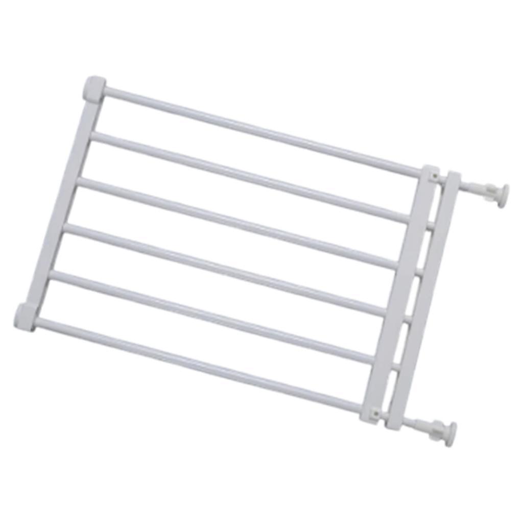 Magideal - Puerta Extensible, Valla Para Cachorros, Protector De Puerta, Divisor De Habitación, Portátil, Para Caminar A Través De La Puerta Retráctil Para Perro 56To100Cmx36Cm Blanco