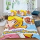 thumbnail image 2 of Princesa Peach Conjunto de sábanas temático, trío de piezas, cómodo y amigable con la piel, diseño único, regalo de decoración para el hogar para familiares, amigos y fans, 90 cm * 190 cm, 2 of 6