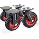 thumbnail image 1 of Juego de 4 unidades de goma resistente Caster Wheels POWERTEC de 6 pulgadas, 1 of 8