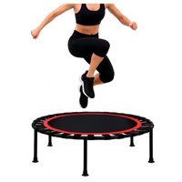 Global Latin Group - Trampolín Fitness Plegable Con Ligas 1 Mt Para Saltos Y Cardio Negro
