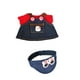 thumbnail image 2 of Conjunto De Ropa Para Muñeca De Peluche, Conjunto De Falda Vaquera, Bonito Accesorio Para El Cabello Hecho A Mano, Vestido De Muñeca, Camiseta Roja, 2 of 3