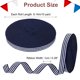 thumbnail image 2 of Uxcell 3/8" Cinta de Grosgrain a Rayas Azul Marino y Blanco, 10 Yardas de Tela de Poliéster Diseño de Rayas de Doble Cara para Envolver Regalos con Lazo, Hacer Bricolaje, Decoraciones Navideñas, 2 of 6