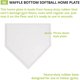 thumbnail image 3 of Base de béisbol Champion Sports de goma waffle 16 x 17 x 1 in, 3 of 3