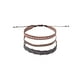 thumbnail image 1 of Pack Pulseras Telar Negra con Mostacillas de Plata al lado, Beige y Café multicolor Talla única, 1 of 2