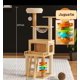 thumbnail image 2 of Rascador Torre Ãrbol Para Gatos 147cm Interactivo Juguetes, 2 of 7