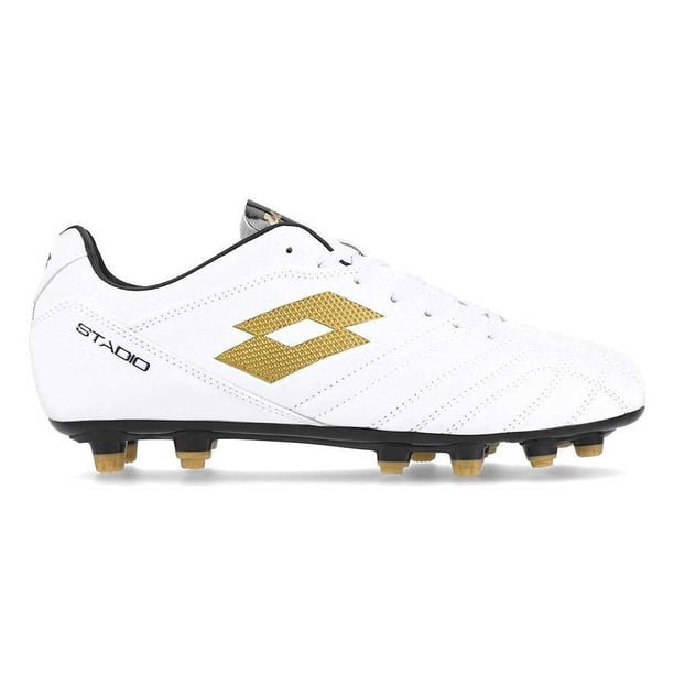 Zapato Fútbol Hombre Lotto Stadio 705 FG Blanco Dorado