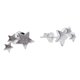 thumbnail image 1 of Aros Trio De Estrellas, Plata 925, Regalo Mujer Plateado, 1 of 5
