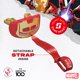 thumbnail image 5 of Protector bucal de fútbol Marvel Iron Man, protector labial rojo metalizado, 5 of 6