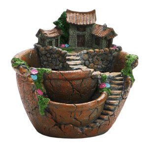 Ioensy - Plantas Suculentas Maceta Maceta Cielo Jardín Micro Paisaje Para Hotel Naranja